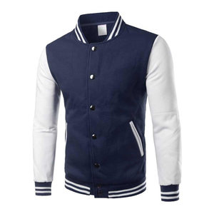 Veste de baseball en molleton de coton personnalisée pour homme de haute qualité, veste Letterman avec logo brodé en chenille, vestes universitaires unisexes - Product Image 3