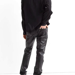 Pantalones de Cuero para Hombre, Elegantes y con Ajuste Elástico, Capa Interior Transpirable, Acabado Duradero, Diseño Ligero, Ideales para la Moda - Product Image 2