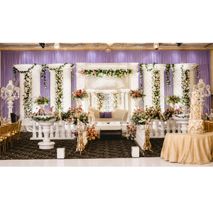 Fairytale-decoración de boda de fibra blanca, escenario de gran india, escenario Victoriano de fibra, estilo victoriano, temática romana, escenario de boda - Product Image 1