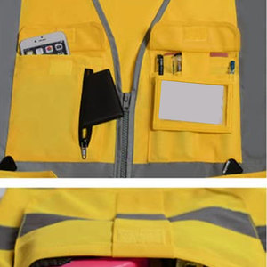 Factory Direct Sale High Visibility Safety <b>Vest</b> Lightweight Polyester OEM Service Comfortable Outdoor Use CE Certified Custom - Product Image 6