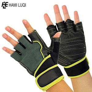 Weight Lifting Gloves Weight Lifting Gym Gloves Sports Gym Leather Built-in Wrist Half Finger Exercise Weight Lifting gloves - Product Image 3