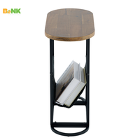 Table d'appoint en bois BeNK, petite et compacte, design moderne, pour chambre, appartement, hôpital, salle de bain, salle à manger, meuble de rangement