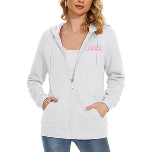 <b>Women's</b> Fleece Lined <b>Zip</b> <b>up</b> Hoodies Casual <b>Jacket</b> With Hood Athletic Work Out Full <b>Zip</b> Pockets Sweatshirt Custom <b>Women</b> Hoodie - Product Image 2