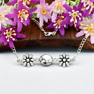 Collier artisanal en argent sterling 925 avec pierre précieuse naturelle turquoise en forme de cheval sauvage, bijoux raffinés pour femmes - Product Image 4