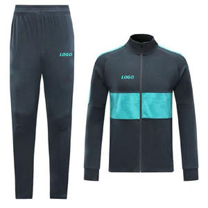 Conjunto de Chándal de Forro Polar Personalizado para Hombre, con Media Cremallera, para Entrenamiento de Fútbol y Jogging, Transpirable, de Poliéster, Ropa Deportiva de Invierno, OEM - Product Image 2