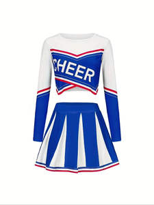 Tenues d'entraînement imprimées personnalisées OEM pour filles, ensembles de costumes de cheerleading, jupes uniformes de cheerleading - Product Image 2