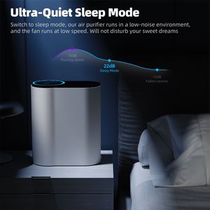 Purificatore d'aria domestico con filtro HEPA H13, funzione automatica, modalità sonno ultra silenziosa e filtro per fumo e peli di animali domestici - Product Image 5