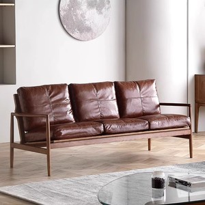 <span class=keywords><strong>Fauteuil</strong></span> d'appoint <span class=keywords><strong>en</strong></span> bois massif de style moderne du milieu du siècle, <span class=keywords><strong>fauteuil</strong></span> rembourré rétro pour salon, hôtel, mobilier de maison - Product Image 2