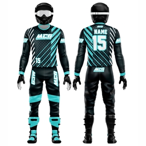 Digital Print % Polyester 220g Breathable Quick Dry Unisex Adult Full Sleeve Kits for ATV Dirt Bike MTB BMX Motocross - Product Image 1