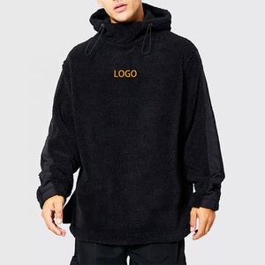 New Arrival Custom Logo Black Oversized <b>Hoodie</b> for Men 6XL Streetwear Punchin Sports Winter <b>Polyester</b> <b>Hoodie</b> Embossed Printing - Product Image 1