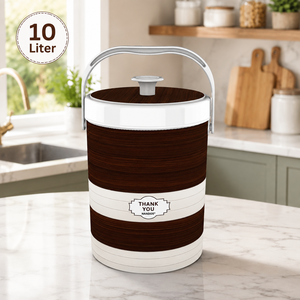 Seau à glace Nandos Premium 10L en plastique brun foncé de qualité alimentaire, durable, surface anti-rayures, double couche thermique, écologique - Product Image 1