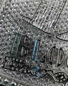 Collar de Plata 925 con Colgante de Moissanita D Block Europe, Diseño Cuadrado con Letra, Estilo Hiphop para Hombre, Uso Diario - Product Image 3