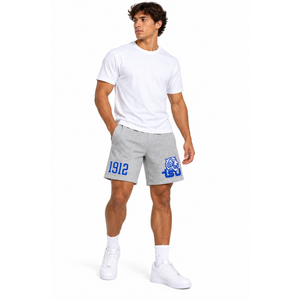 Pantalones Cortos de Felpa Gruesa Bordados Personalizados para Hombre, Estilo Urbano Oversize, con Logotipo de Equipo Universitario, Fabricante de Pantalones Cortos de Algodón - Product Image 3