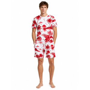 Ensemble T-shirt et short imprimés pour hommes, mode décontractée d'été, vêtements de sport, logo personnalisé, qualité supérieure, fabricant en gros - Product Image 1