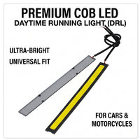 Ampoules LED TCYATO pour voitures, lumières LED pour moto, feux de jour COB super lumineux, ultra-fins et étanches