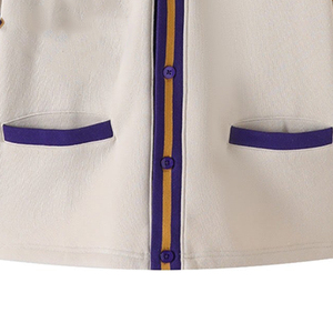 Custom Fraternity Omega Knitted <b>cardigan</b> V Neck Men's Sweater Cotton Greek Embroidery OPP Letter Long Sleeve Collage Wear - Product Image 6
