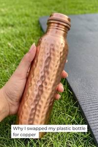 Pure Copper Hammered Modern Luxury <b>Large</b> Capacity <b>Water</b> <b>Bottle</b> - Product Image 4