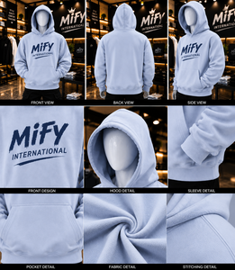 Nouveau Hoodie Premium en Gros 2026 avec Logo Sérigraphié, Tissu Molletonné 100% Coton, Style Décontracté Streetwear - Product Image 6