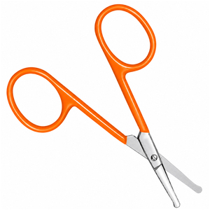 Ciseaux de manucure à pointe ronde en acier inoxydable à faible MOQ, logo personnalisé, durables, pour la coupe des poils du visage, de la moustache et du nez pour adultes - Product Image 6