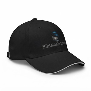 Casquette de baseball personnalisable avec logo brodé, design lisse, noire, perforée, 100% coton, imperméable, réglable, unisexe - Product Image 2