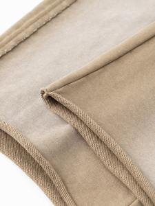 Pantalones de chándal anchos extragrandes para hombre con cordón, de felpa, de algodón grueso, estilo urbano, con logo personalizado, informales - Product Image 6