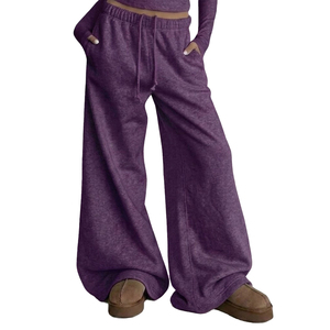 Pantalones Deportivos de Invierno para Mujer Harry Johnson, Cintura Media, Color Verde Azulado, Corte Recto, con Cordón Ajustable, Largos, Casuales - Product Image 3