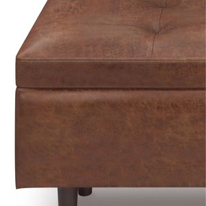 Shay Mid for Century Pouf Contenitore Rettangolare Marrone Saddle Invecchiato - Product Image 2