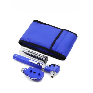 Nuevo Otoscopio de Diagnóstico de Fibra Óptica Azul de Bolsillo, Set de Cuidado de Oídos ENT, Visión Real 3X, Espectro Completo, Set de Instrumentos Profesionales con Certificación CE - Product Image 1