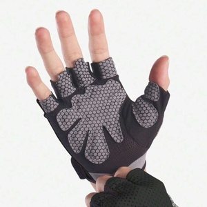 Men's Neoprene Half-Finger Fitness Gloves Thin Breathable Anti-Slip Wear-Resistant Adjustable Wrist <b>Strap</b> Outdoor Use for - Product Image 6