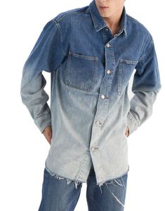 Camisas de Mezclilla para Hombre LUXE ATTIRE INDUSTRY, Casuales, de Algodón, Lavado Ácido, a Cuadros, Ecológicas, Cómodas, de Corte Relajado, Moda Moderna - Product Image 5