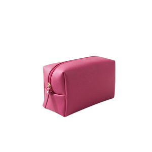 Ensemble de trousses de maquillage en PU rouge avec fermeture éclair et poignée souple, trousse de maquillage portable pour les voyages et l'usage quotidien - Product Image 1