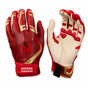 Gants de frappeur de baseball en cuir personnalisés, respirants, antidérapants, durables, séchage rapide, OEM, ODM, marque privée, vente en gros - Product Image 1