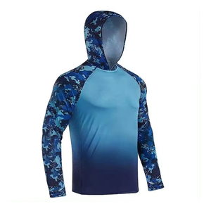 Sudadera con Capucha para Hombre, Diseño Nuevo, para Pesca, con Bolsillos, Diseño OEM, Ligera, de Manga Larga, Secado Rápido, Impermeable, Transpirable, UPF 50 - Product Image 1