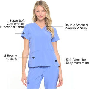 Unisex Satin Surgical <b>Nursing</b> <b>Scrub</b> Sets Hospital Uniform Medical Factory Wholesale Custom <b>Scrubs</b> - Product Image 3