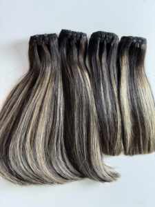 Usine de vente en gros brut vierge double dessiné, trame de cheveux droite piano trame vietnamien - Product Image 5