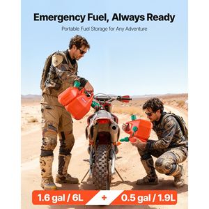 Contenitore Carburante da 6 Litri con Beccuccio da 1,5 Litri, Antigoccia, Portata Massima 5,5 L/min per UTV - Product Image 2