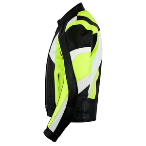 ZYDAR SPORTS Men's Plus Size Motorbike <b>Racing</b> <b>Jacket</b> Windproof Waterproof Leather Motorcycle Riding Apparel CE Protective Armor - Product Image 3