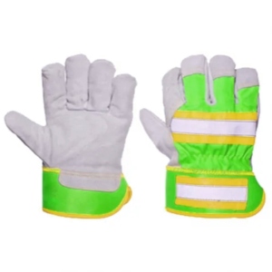ถุงมือกันกระแทกคุณภาพพรีเมียมจากแคนาดา ผลิตจากหนังวัวแท้ สำหรับงานก่อสร้าง พร้อมการปกป้องมือและแขน - Product Image 3