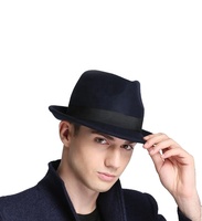 Chapeau Fedora Unisexe pour Adultes en Feutre Épais Rayé Effet Herbe Naturelle, Chaud pour l'Hiver, Bord Étroit, Prêt pour la Plage, Imprimé Numérique, Ajustement Réglable