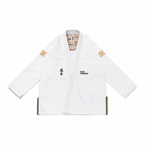 STAR X KIMONOS Kimono Profesional de Jiu Jitsu Brasileño de 400 GSM con Logotipo Personalizado, Tejido Perlado, Fabricante de Kimonos de Entrenamiento de Jiu Jitsu Brasileño - Product Image 1