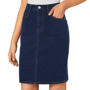 Falda Vaquera Moderna para Mujer, Estilo Y2K, con Bolsillos, Cintura Alta, Botones, Informal, Verano, Lista para Enviar - Product Image 3