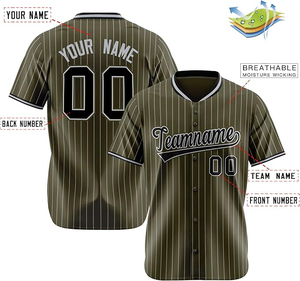 Maillot de baseball personnalisé pour homme, chemise à manches longues boutonnée, bordure contrastée, uniforme d'équipe, 100% polyester, antibactérien, respirant - Product Image 2
