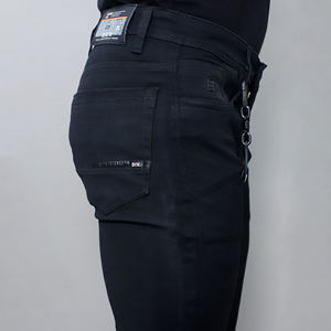 Jeans Casuales de Mezclilla para Hombre, Nuevo Lanzamiento, Jeans Negros Elásticos de Tiro Medio para Hombre - Product Image 3