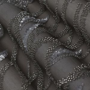 Tela de malla bordada con cuentas al por mayor, calidad de exportación, material textil para moda y prendas de vestir, suministro global para compradores. - Product Image 2