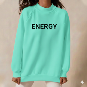 Women Oversized Mockneck Sweatshirt Winter Loose Fit Casual <b>Top</b> Clean Urban Street Style For Comfortable Wear - Product Image 1