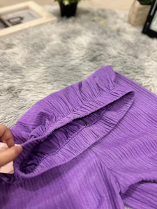 Pantalones largos para mujer, transpirables, 100% Spandex, algodón, polialgodón, crepé coreano, nuevo pantalón para mujer, ajuste de crepé largo de 110KG - Product Image 3