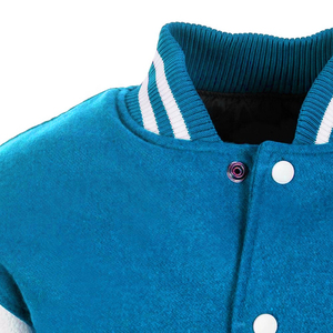 Lightweight <b>Jacket</b> For <b>Men</b> With Striped Rib Edges And Patchwork <b>Letter</b> Details Offering A Vintage Baseball Vibe Varsity <b>Jacket</b> - Product Image 3