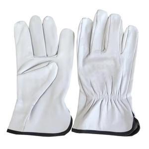 ถุงมือหนังแพะ วัว แกะ คุณภาพสูงสำหรับผู้ชาย แบบกำหนดเอง สำหรับงานก่อสร้าง ขับรถ ปลอดภัย พร้อมโลโก้ ป้องกันมือและแขน - Product Image 1