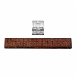 Leather Texture <b>Roller</b> for Basketweave Pattern Embossing|Premium Leathercraft Texture Wheel Tool for Belts Wallets <b>Bags</b> & Straps - Product Image 1