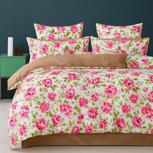 Stylish Quality Cotton 3 PCS Bedsheet Set Solid Floral Print Classic Style <b>Comfortable</b> and Great for Gifting - Product Image 1